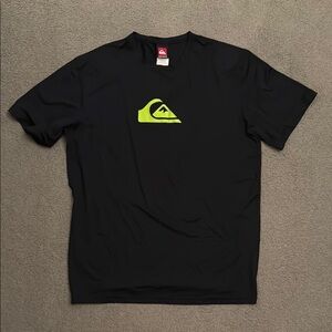 Quiksilver Rash guard with Neon Green Logo